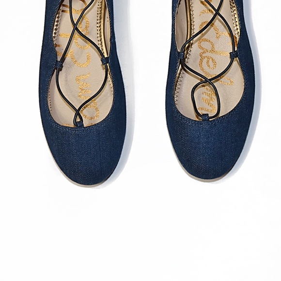 SOLD! ❤️ Sam Edelman Flynt Lace-up Ballet Flats - Picture 2 of 8